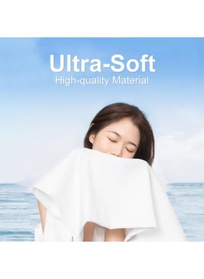 fantasize Large Compressed Towel, 55 x 27 inches Disposable Cotton Bath Towels,Portable Light and Reusable,Suitable for Hiking, Camping,Beach,Swimming and Traveling - Image 2